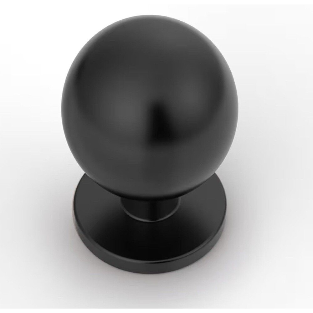 Asidrama 8 Pack Matte Black Kitchen Cabinet Knobs,
